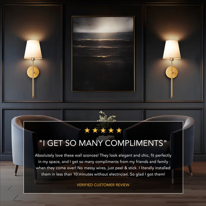 APPLIQUES MURALES SANS FIL (LOT DE 2)