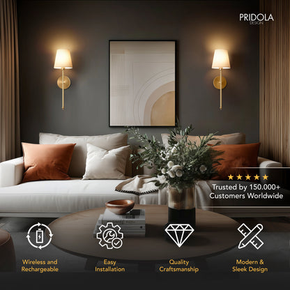 APPLIQUES MURALES SANS FIL (LOT DE 2)